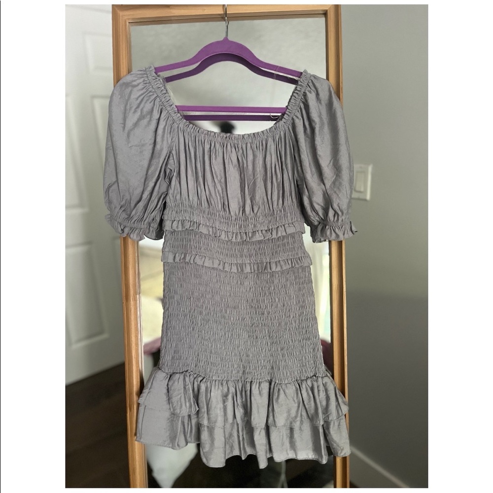 Grey Ruched Mini dress